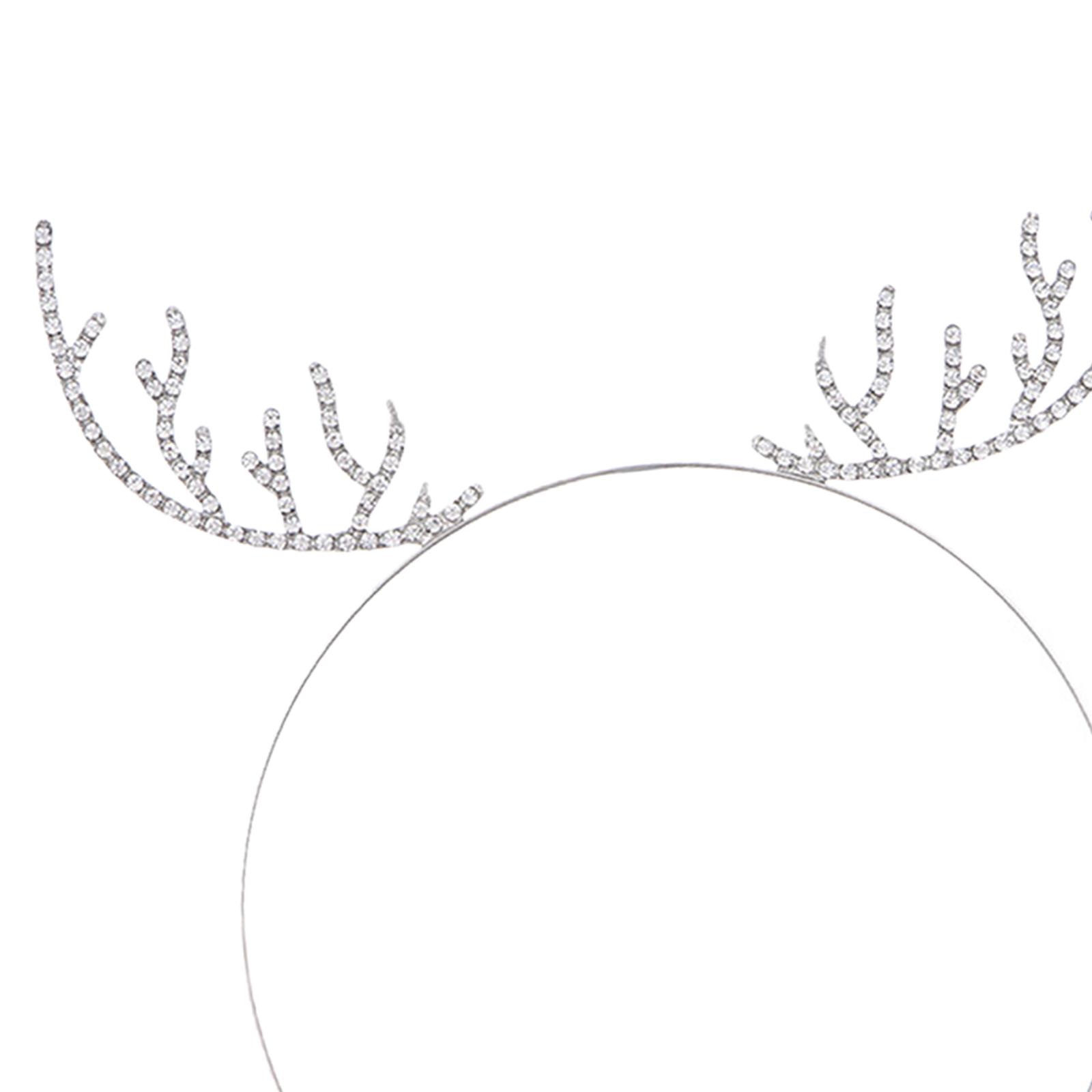Reindeer Antlers Headband - Opaski na głowę z kryształkami, tiara,