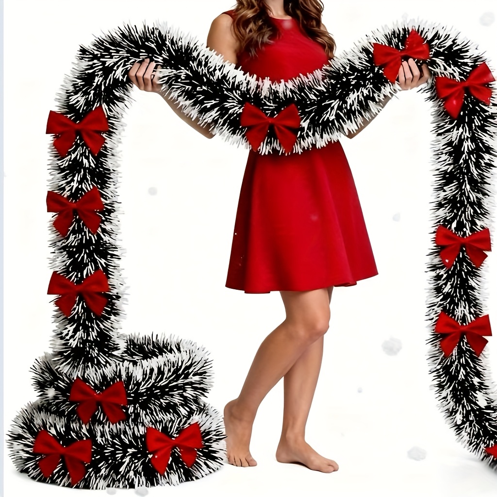 Tinsel Garland Decoration - Sztuczna girlanda świąteczna, girlandy z tinsel