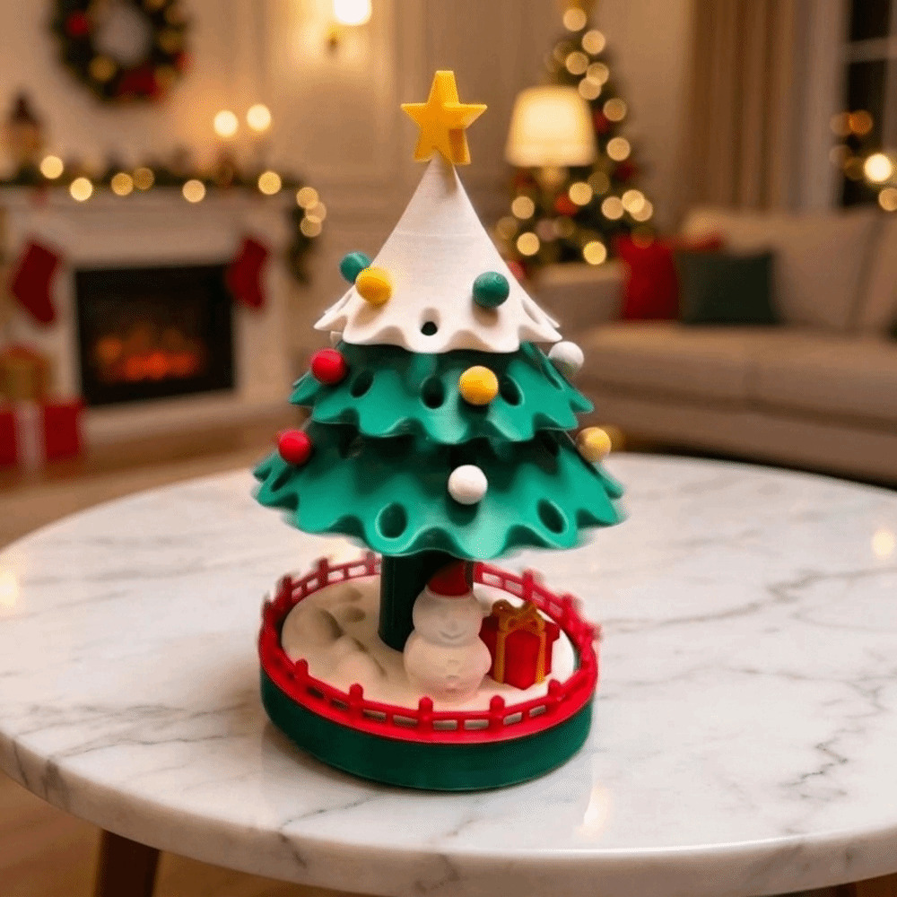 Star Tree Topper - Drukowana w technologii 3D tańcząca choinka