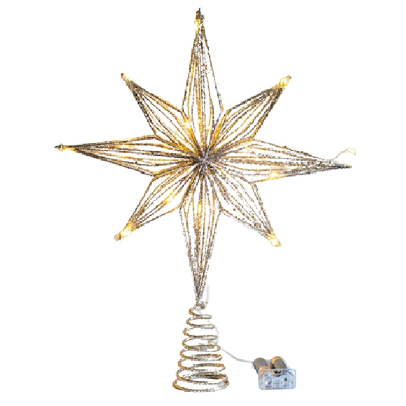 Star Tree Topper - Lampka na choinkę gwiazda LED dekoracje