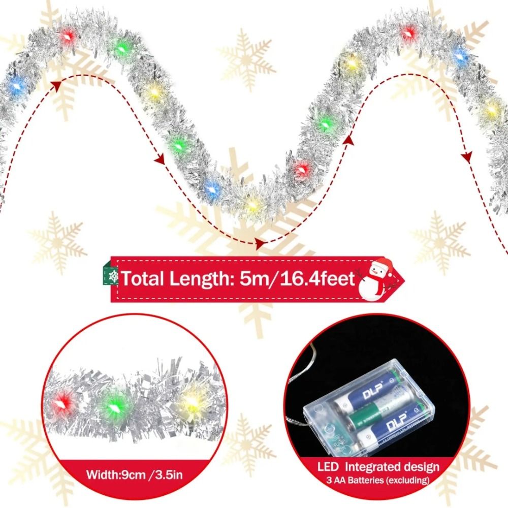 5M Świąteczna girlanda z broka – Tinsel Garland Decoration recenzja i cena