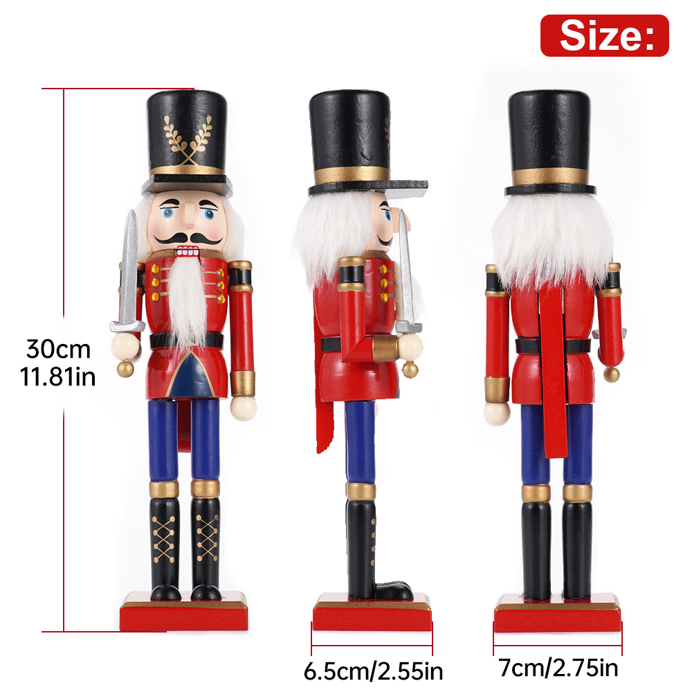 30cm Drewniany Dziadek do Orze – Nutcracker Figurine recenzja i cena