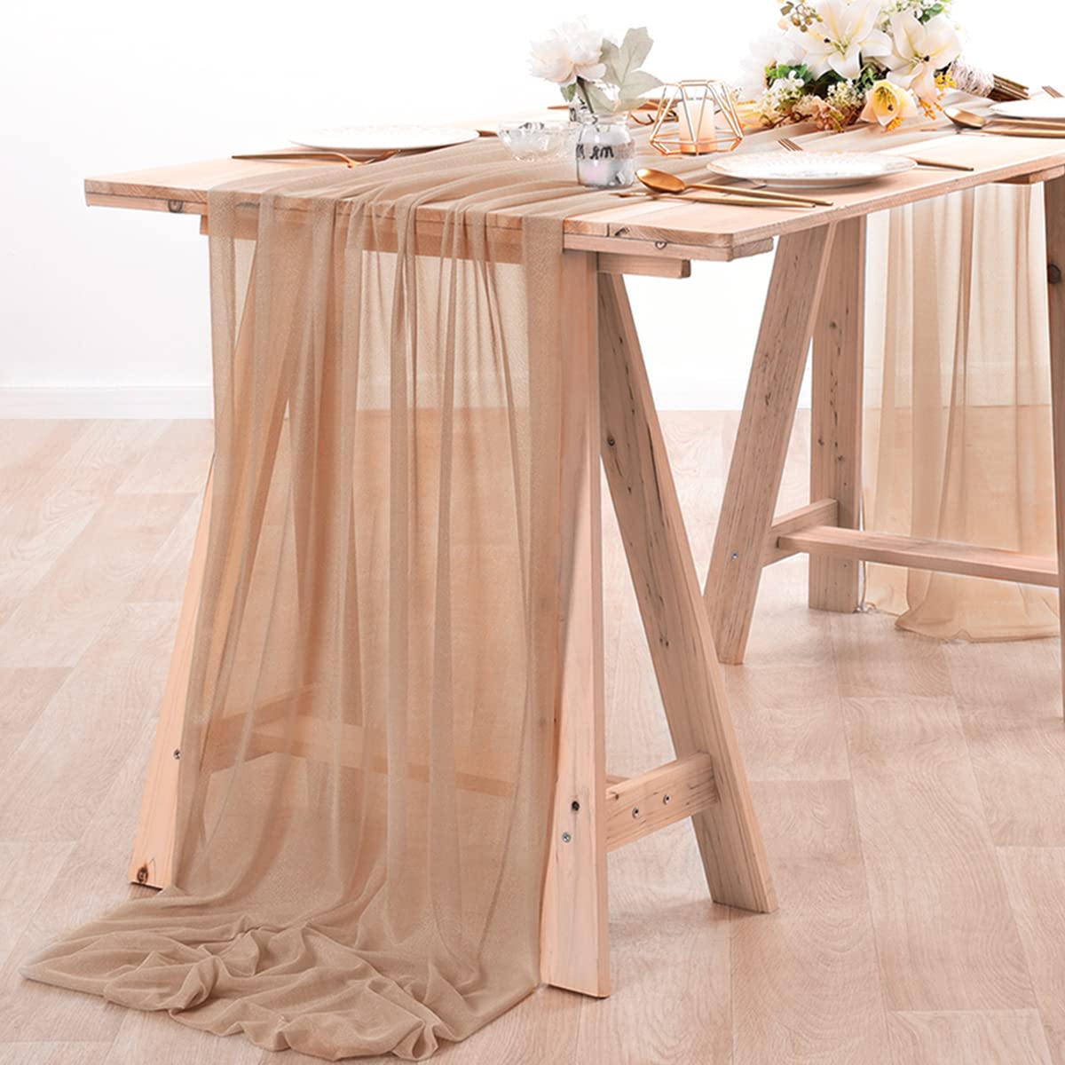 Szyfonowy bieżnik na stół Nude – Christmas Table Runner recenzja i cena