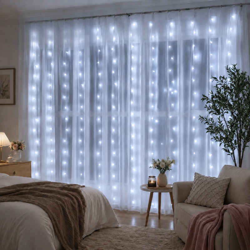 Światełka LED na zasłonę 3/4/6 – Led Fairy String Lights recenzja i cena