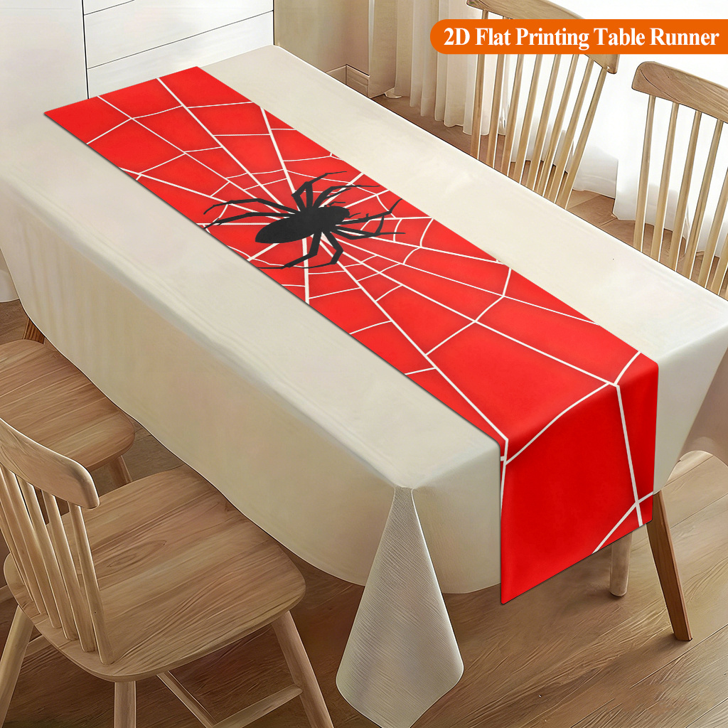 1 szt. Pajęczyna z czerwonym p – Christmas Table Runner recenzja i cena
